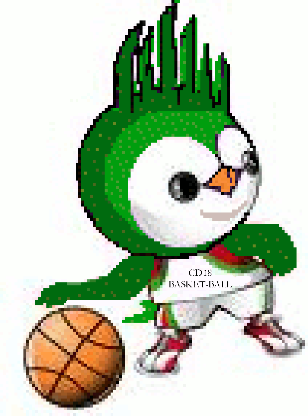 Dunky, mascotte de la Fte du Minibasket